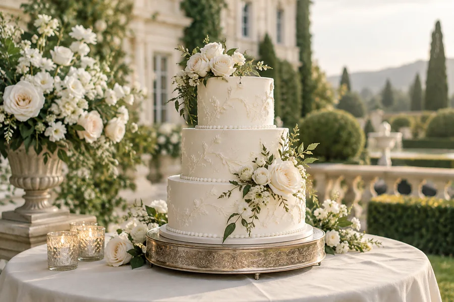 Hochzeitstorte · Romantic · KI-generiertes Beispielmotiv